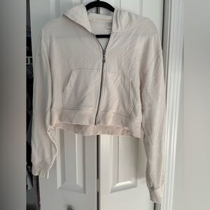 Aeropostale Off-White Zip-Up Hoodie